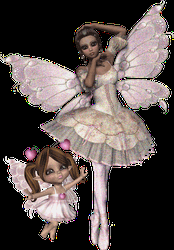 Two Ballerinas Fairy  GIF