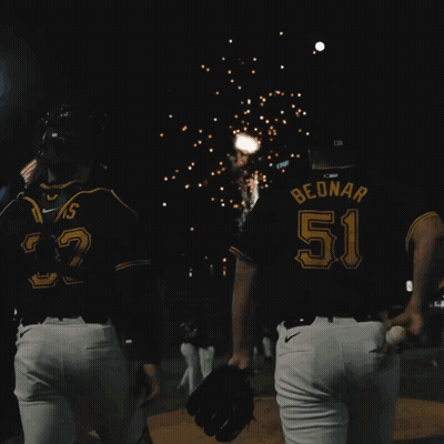 Two Baseball Players Number 51 GIF