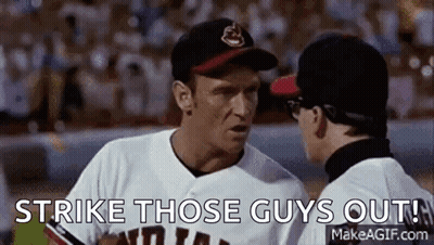 Two Baseball Players Talking Strike Those Guys Out GIF