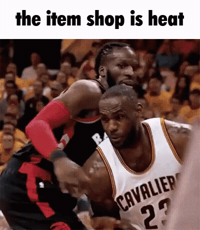 Two Basketball Players Are Playing A Game And One Of Them Is Wearing A Number 23 Jersey GIF