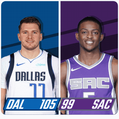 Two Basketball Players Dallas And Kings GIF