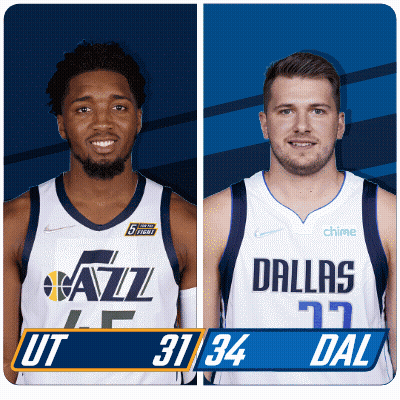 Two Basketball Players Dallas And Spurs GIF