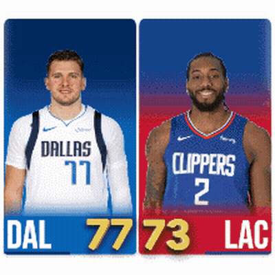 Two Basketball Players Dallas Clippers GIF