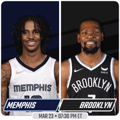 Two Basketball Players From Memphis And Brooklyn GIF