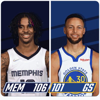 Two Basketball Players From Memphis And Golden State GIF