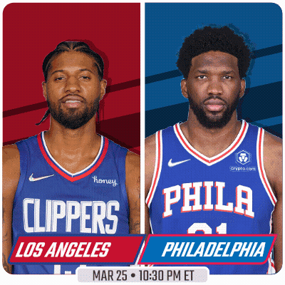 two basketball players from the los angeles clippers and philadelphia 76ers