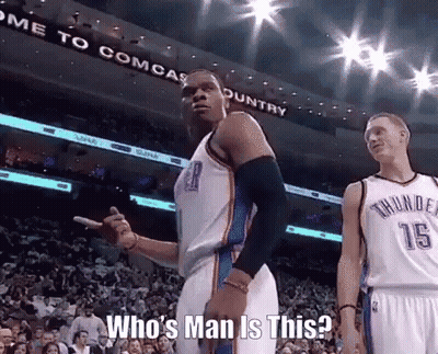 Two Basketball Players In Front Of Crowd, One Wearing Number 15 Jersey GIF