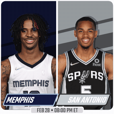 Two Basketball Players Memphis Vs San Antonio GIF