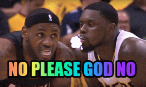 Two Basketball Players No Please God No GIF