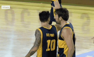 Two Basketball Players Number 10 Jersey GIF