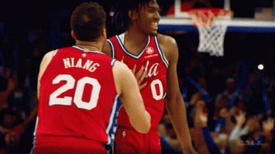 Two Basketball Players Number 20 GIF
