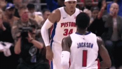 Two Basketball Players Number 34 GIF