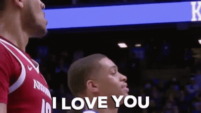 Two Basketball Players Side By Side GIF