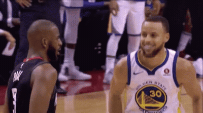 Two Basketball Players Together On Court GIF