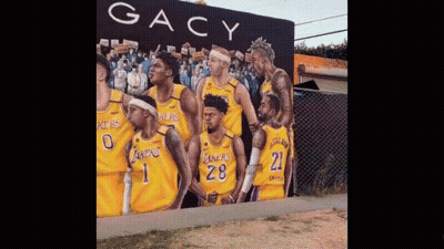 Two Basketball Players With Stu's Spotlight Sign GIF