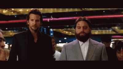 Two Bearded Men Standing Together GIF
