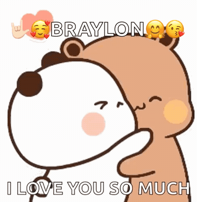 Two Bears Hugging Braylon GIF