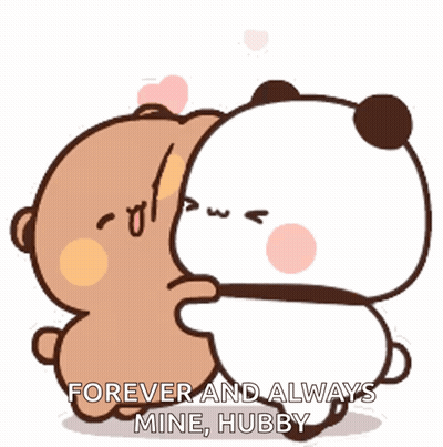Two Bears Hugging Forever And Always Mine GIF
