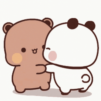 Two Bears Hugging GIF