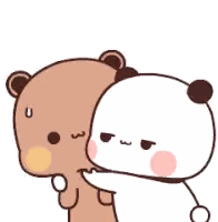 Two Bears Hugging Sticker
