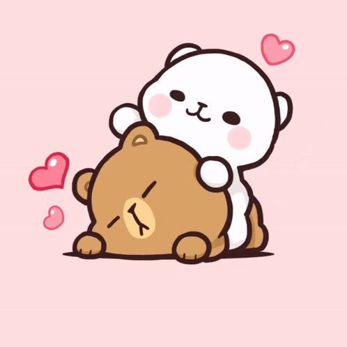 Two Bears Hugging With C GIF