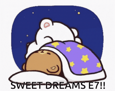 Two Bears Sleeping Under Blanket Sweet Dreams GIF