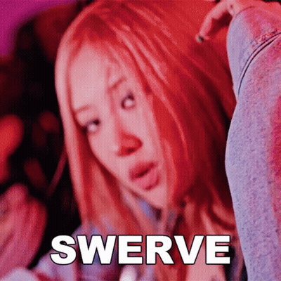 Two Birds Standing Next To Word Swerve GIF