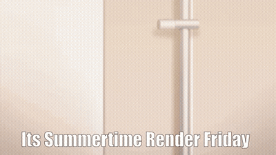Two Blonde Anime Girls Pointing At Each Other It's Summertime Render Friday GIF