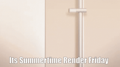 Two Blonde Anime Girls Pointing Summertime Render Friday GIF