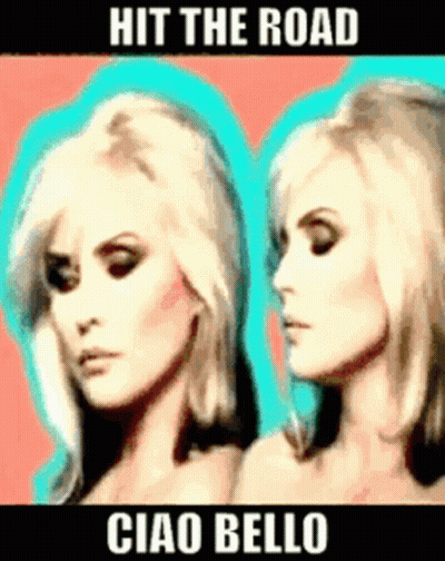 Two Blonde Women Hit The Road Ciao Bello GIF