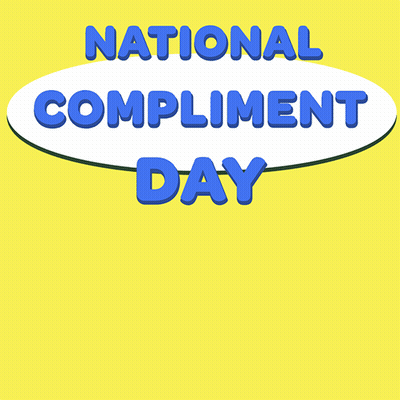 Two Blue Figures Heart Compliment GIF