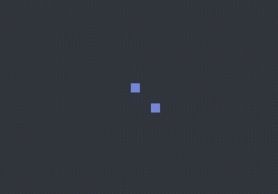 Two Blue Squares Floating GIF