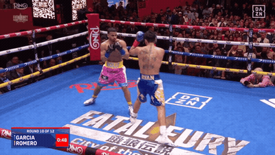 Two Boxers Fighting In Fatal Fury Ring GIF