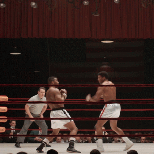 Two Boxers Fighting In Ring GIF
