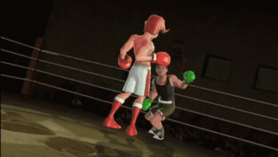Two Boxers In Ring With C GIF