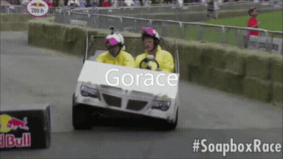 Two Boys Driving Toy Cars On Street Viralhog GIF