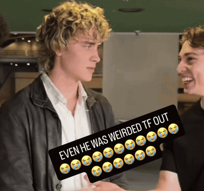 Two Boys Even He Was Weirded TF Out GIF
