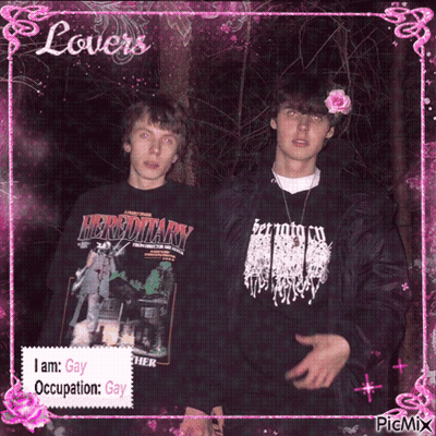 Two Boys One Wearing Hereditary T-Shirt GIF