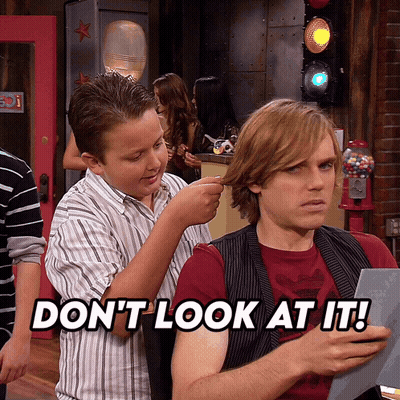 Two Boys Saying Don't Look At It GIF