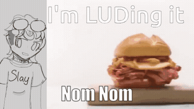 Two Boys Sitting At Table With Food And Drinks, One Wearing Hat GIF