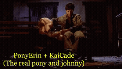 Two Boys Sitting On Bench Ponyerin And Kaicade GIF