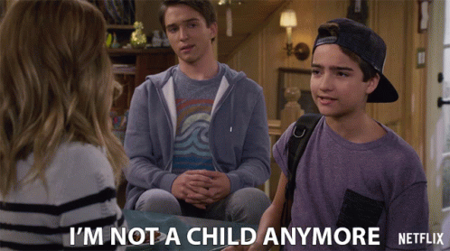 Two Boys Talking To Woman GIF
