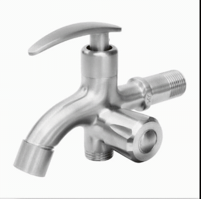 Two Brass Valves Are Sitting Next To Each Other On A White Background . GIF