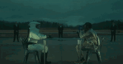 Two Cadet Chilling GIF