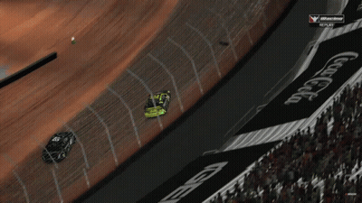 Two Cars Racing On Busch Track GIF