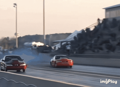 Two Cars Racing On Track Imgplay GIF