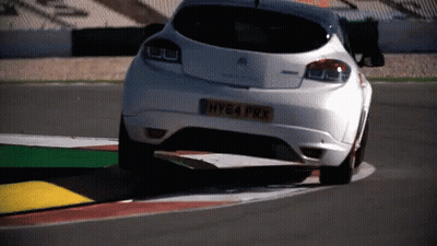 Two Cars Racing On Track With ATD Sign GIF