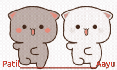 Two Cartoon Cats Hugging One Holding Cell Phone GIF