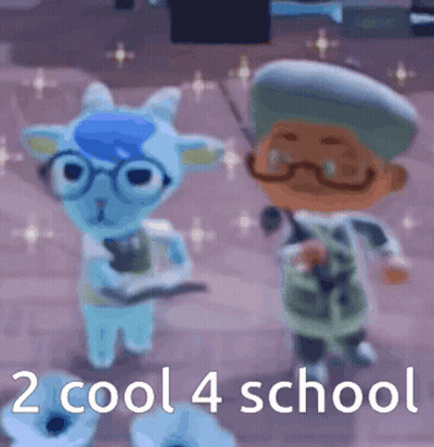 Two Cartoon Characters 2 Cool 4 School