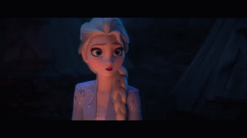 Two Cartoon Characters Are Looking At Each Other And One Is Wearing A Fur Hat GIF